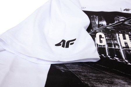 Koszulka męska 4F bawełna 100% H4Z20 TSM025-10S