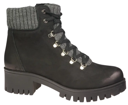 Buty zimowe damskie Bratbut-Natalii D292CZNU czarne