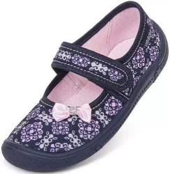 Tenisówki dziecięce Viggami Beata Druk B kapcie dziewczęce na rzep