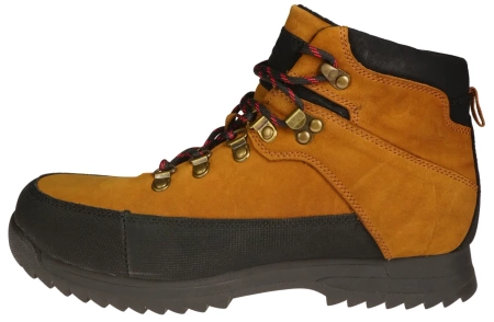 Zimowe skórzane buty męskie American Club MCY92/23BR brązowe