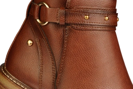 Damskie botki zimowe Skotnicki DB-3-1345BR brązowe