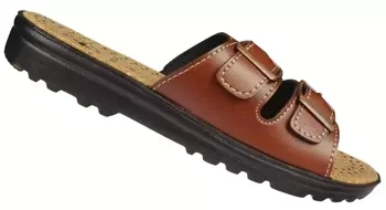 Klapki męskie Gofar MM2226-2BR brązowe