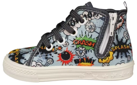 Tenisówki dziecięce ZetPol JULEK BOOM niebieskie