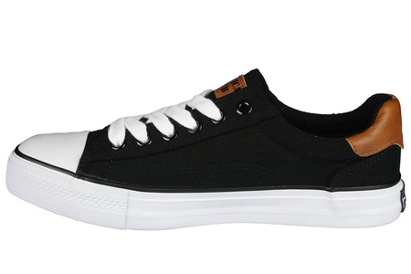 Tenisówki męskie American Club czarne MLH-77BL