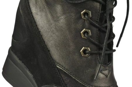 Buty przejściowe damskie Sergio Leone D27132CZ czarne