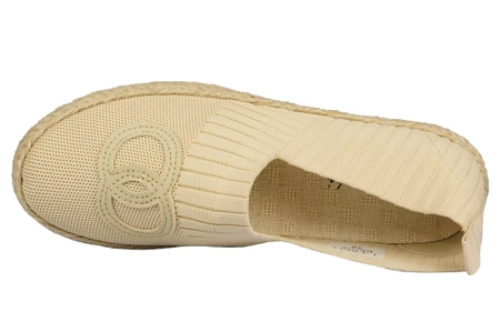 Damskie półbuty Skotnicki beżowe espadryle damskie DT-3-0544BE