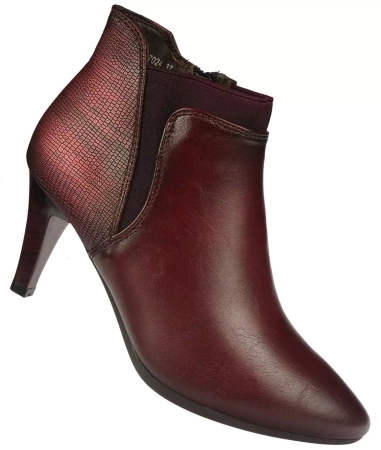 Damskie buty zimowe Urban Projekt DAM17024BO bordowe