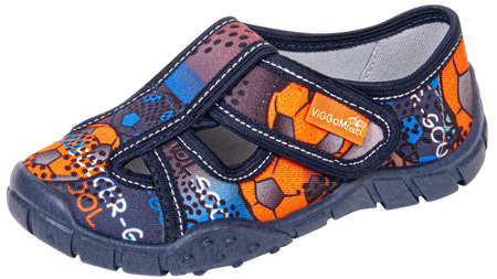Tenisówki dziecięce Viggami ALEX SPORT granatowe kapcie chłopięce