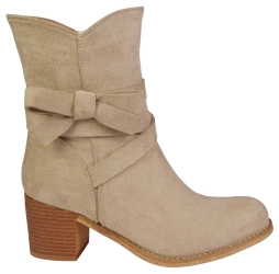 Damskie botki zimowe Skotnicki DB-3-Y85BE beżowe