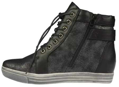 Buty przejściowe damskie Sergio Leone D33191CZ czarne