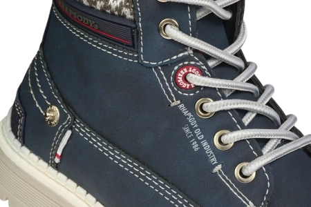 Dziecięce trzewiki American Club C708121-WNA granatowe