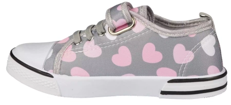 Tenisówki dziecięce American Club BTEN-92/24GY szare na rzep