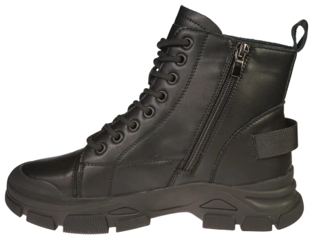 Damskie botki trapery przejściowe / zimowe Skotnicki DB-3-1502BLBL czarne