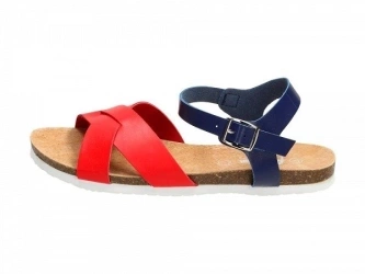 Młodzieżowe sandały American Club 122631 czerwone