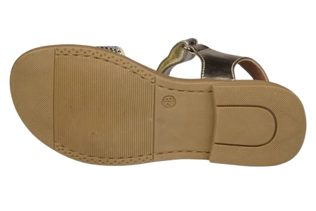 Sandały dziecięce American Club BGC08/20GO złote