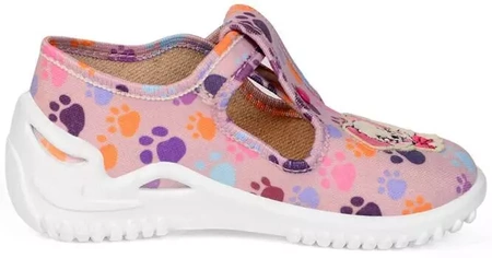 Tenisówki dziecięce kapcie dziecięce ZetPol Daria Piesek różowe