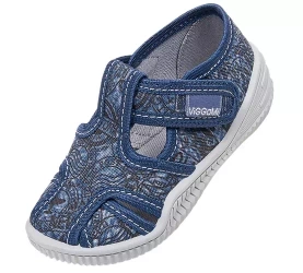 Tenisówki dziecięce Viggami Karolek Stemple granatowe kapcie chłopięce