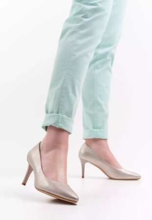 Półbuty damskie Sergio Leone D1336ZLPR złote