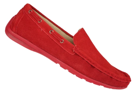 Mokasyny męskie American Club MJK-03RE czerwone