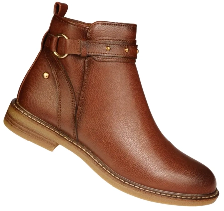 Damskie botki zimowe Skotnicki DB-3-1345BR brązowe