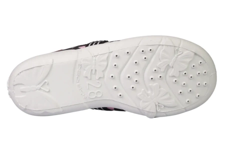 Tenisówki dziecięce Viggami JOLA czarne kapcie dziewczęce wsuwane