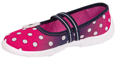 Tenisówki dziecięce Viggami Nikola kapcie dziewczęce wsuwane różowe