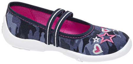 Tenisówki dziecięce Viggami Olga Moro kapcie dziewczęce wsuwane