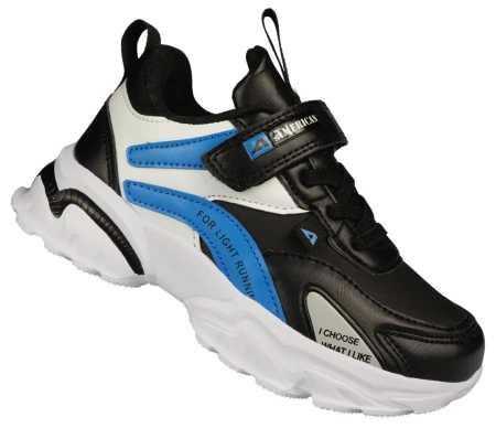 Dziecięce buty sportowe American Club sneakersy dziecięce BBS21BLRBU czarne