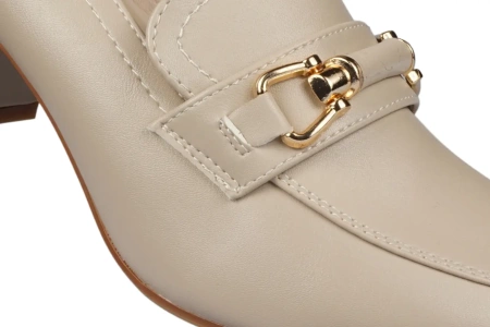 Eleganckie czółenka damskie półbuty damskie Sergio Leone DPB146BEPU beżowe