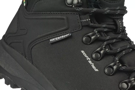 Zimowe buty męskie śniegowce męskie American Club NHL142/24BL czarne