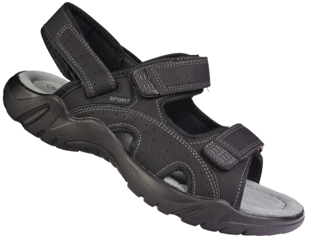 Sandały męskie Le Scarpe Club MA8700-1DBL czarne