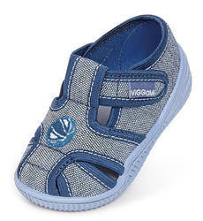 Tenisówki dziecięce na rzep Viggami DANIEL niebieskie