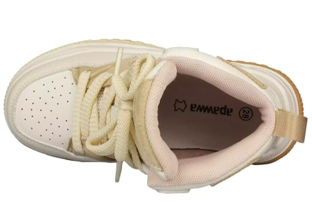Dziecięce sneakersy dziecięce buty sportowe Apawwa BTQ199BE beżowe