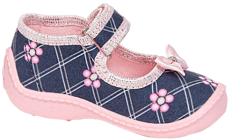 Tenisówki dziecięce do przedszkola kapcie na rzep Viggami INKA granatowe