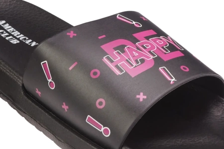 Młodzieżowe klapki basenowe American Club DNH-126BL czarne