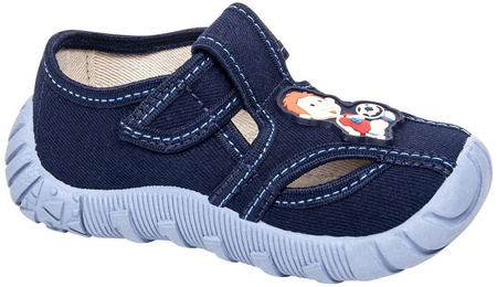 Tenisówki dziecięce Viggami TUBIŚ OZDOBA granatowe kacie chłopięce