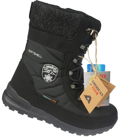 Buty zimowe damskie American Club SN-23BL
