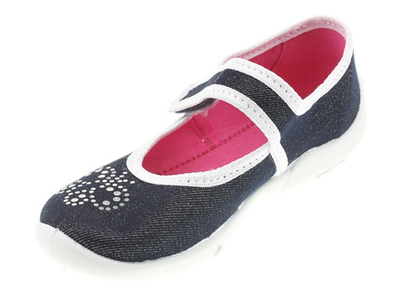 Tenisówki dziecięce Viggami Sara Lux kapcie dziewczęce na rzep