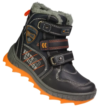 Dziecięce zimowe buty American Club B-86831NA granatowe