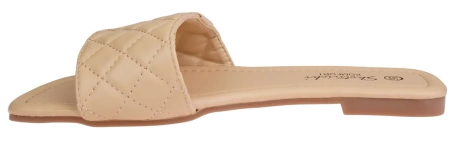 Eleganckie klapki damskie Skotnicki DKL-3-0614BE beżowe