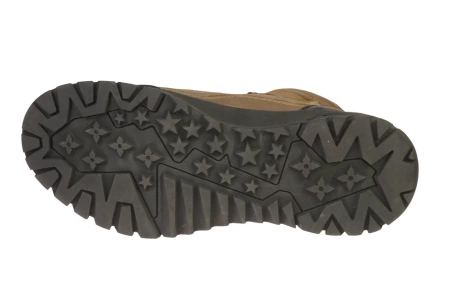 Zimowe skórzane buty męskie American Club MCY163BE beżowe