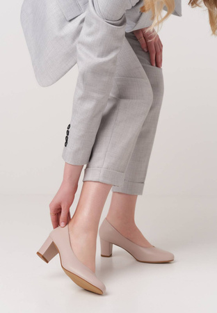 Półbuty damskie Sergio Leone DPB177JSZPU cieliste