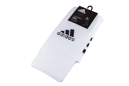 Getry piłkarskie Adidas ADI Sock 18 białe CF3575