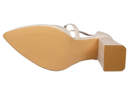 Eleganckie sandały damskie Sergio Leone w kolorze beżowym DSK840BEPE