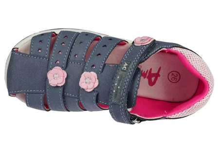 Sandały dziecięce American Club ADR-17NA granatowe