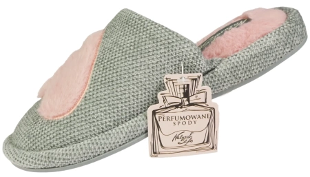 Damskie pantofle zimowe Meteor DV239 w kolorze szarym