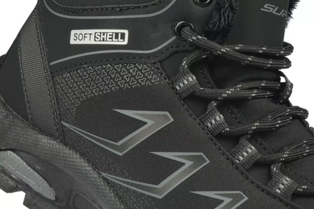 Zimowe buty męskie ocieplane Superun M8635-1BL czarne