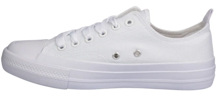 Tenisówki młodzieżowe American Club białe tenisówki damskie DLH-102WH białe