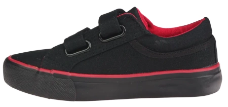 Tenisówki dziecięce na rzepy Clibee B-289BLRE czarne