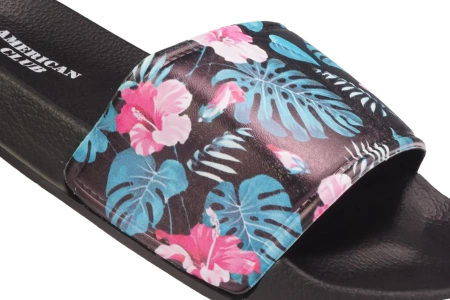 Młodzieżowe klapki basenowe American Club DNH-125BL czarne